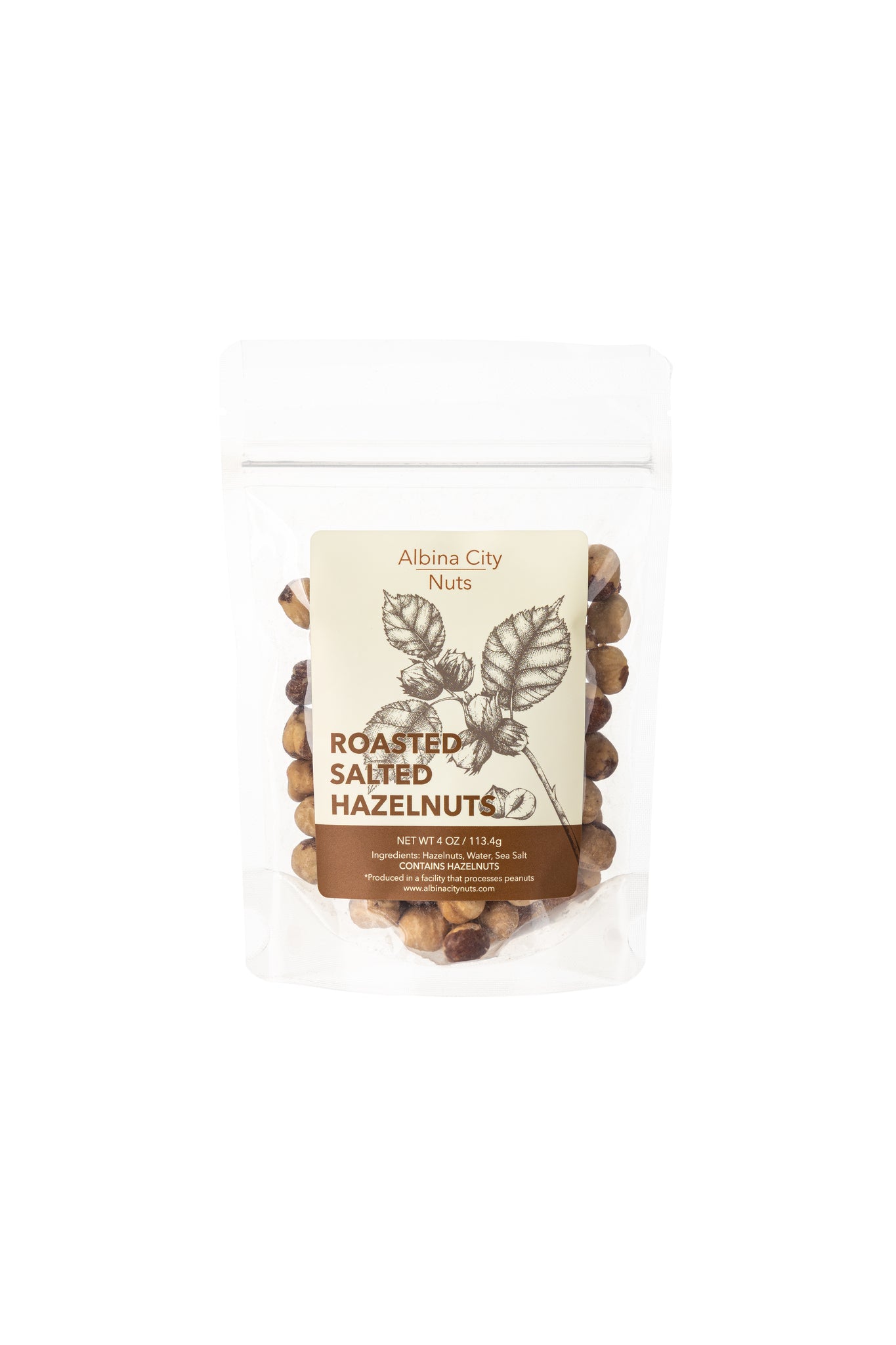 Roasted Salted Hazelnuts - 4oz Bag