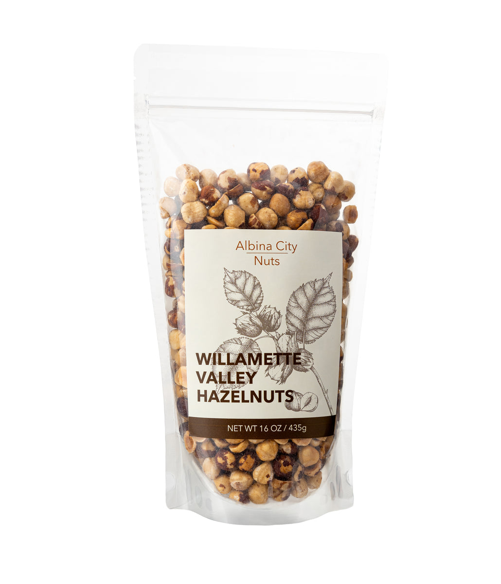 Willamette Valley Hazelnuts 1lb bag Albina City Nuts